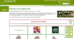 Desktop Screenshot of geraniumsuk.com