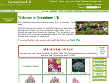 Tablet Screenshot of geraniumsuk.com
